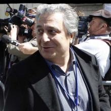 Christian Clavier le 1er mai 2012 lors du meeting de Nicolas Sarkozy au Trocadéro à Paris