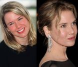 Renée Zellweger en 2001 à Cannes / en 2012 à New York.