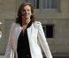 Valérie Trierweiler arrive dans l'allée de l'Elysée lors de la passation de pouvoir entre Nicolas Sarkozy et François Hollande, le 15 mai 2012.