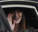 Carla Bruni-Sarkozy quitte l'Elysée après la passation de pouvoir, le mardi 15 mai 2012.
