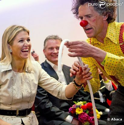 Princesse Maxima : Une bonne crise de rire avec les CliniClowns...