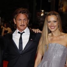 Sean Penn et Petra Nemcova au palais des festivals de Cannes le 18 mai 2012