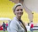 La princesse Charlène lors d'un match de foot de charité donné en faveur de l'association de la princesse Charlène au Stade Louis II de Monaco le 22 mai 2012