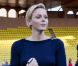 La princesse Charlène lors d'un match de foot de charité donné en faveur de l'association de la princesse Charlène au Stade Louis II de Monaco le 22 mai 2012