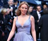 Kylie Minogue lors de la montée des marches de la cérémonie de clôture du Festival de Cannes. Le 27 mai 2012.