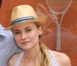 Diane Kruger le 31 mai 2012 dans les travées de Roland-Garros à Paris
