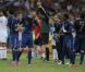 L'équipe de France lors du match de l'Euro entre la France et l'Angleterre (1-1) qui s'est déroulé le 11 juin 2012 à Donetsk en Ukraine