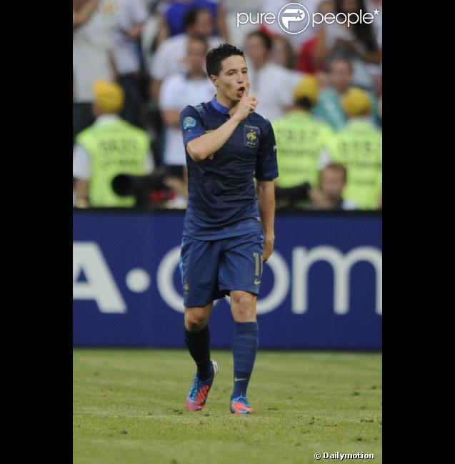 Samir Nasri et son "ferme ta gueule" aux journalistes de L'Equipe le 11 juin 2012 à Donetsk lors de l'Euro 2012