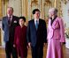 La rene Margrethe II de Danemark et le prince consort Henrik au palais Amalienborg le 15 juin 2012 avec le président de la République populaire de Chine Hu Jintao et son épouse Liu Yongqing.
