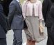 La princesse Mary de Danemark lors de la cérémonie de bienvenue pour la visite officielle du président de la République populaire de Chine Hu Jintao et son épouse Liu Yongqing sur le tarmac de l'aéroport Kastrup de Copenhague, le 14 juin 2012.
