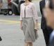 La princesse Mary de Danemark lors de la cérémonie de bienvenue pour la visite officielle du président de la République populaire de Chine Hu Jintao et son épouse Liu Yongqing sur le tarmac de l'aéroport Kastrup de Copenhague, le 14 juin 2012.