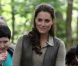 La duchesse de Cambridge, Kate Middleton, est partie à la rencontre des enfants de quartiers déshérités à Wrotham dans le Kent dans le cadre du projet Ark Schools, le 17 juin 2012
