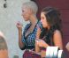 Amber Rose très en beauté sur le tournage de School Dance, de Nick Cannon, à Norwalk, le 18 juin 2012