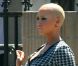 Amber Rose très en beauté sur le tournage de School Dance, de Nick Cannon, à Norwalk, le 18 juin 2012