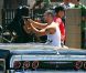 Amber Rose sur le tournage de School Dance à Norwalk, le 18 juin 2012