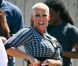 Hilare, Amber Rose sur le tournage de School Dance à Norwalk, le 18 juin 2012