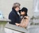 Ryan Gosling et Eva Mendes lors d'un séjour à Paris en novembre 2011