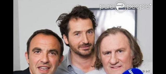 Interview d'Edouard Baer et Gérard Depardieu le 25 juin 2012, lors de la matinale d'Europe 1 avec Nikos Aliagas