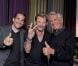 EXCLU : Sébastien Farran, Johnny Hallyday et Gilbert Coullier pour le lancement de la tournée à Montpellier, mai 2012.