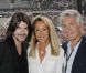 EXCLU : Nicole et Gilbert Coullier avec le couturier Stéphane Rolland qui signera les costumes du spectacle  Robin des Bois , au Stade de France pour les concerts de Johnny Hallyday, juin 2012.