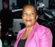 La ministre de la Justice, Christiane Taubira, au théâtre du Rond-Point où Jean-Michel Ribes célébrait ses dix ans, à Paris, le 30 juin 2012.