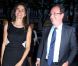 François Hollande et Aurélie Filippetti au théâtre du Rond-Point où Jean-Michel Ribes célébrait ses dix ans, à Paris, le 30 juin 2012.