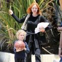 Marcia Cross : Partie de basket avec son mari et les adorables Eden et Savannah