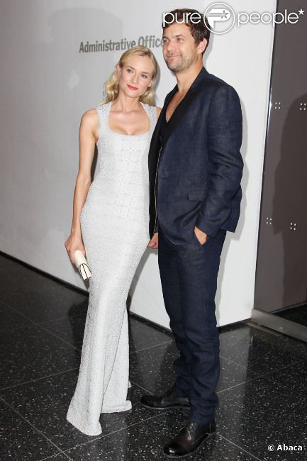 Diane Kruger et Joshua Jackson lors de la présentation à New York du film Les Adieux à la reine le 9 juillet 2012