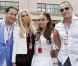 Tamara Ecclestone et Omar Khyami accompagnés de Petra Ecclestone et son mari James Stunt le 27 mai 2012 lors du Grand Prix de Monaco