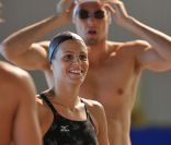 Laure Manaudou le 18 juillet 2012 à Dunkerque