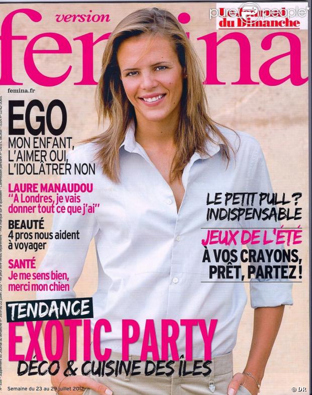 Laure Manaudou en couverture de Version Femina actuellement en kiosques