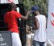 Mario Balotelli en charmante compagnie le 11 juillet 2012 à Ibiza