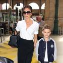 Victoria Beckham : Shopping à Paris avec son fils Romeo