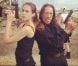 Jessica Alba et Danny Trejo sur le tournage de  Machete Kills  de Robert Rodriguez. Juin 2012.