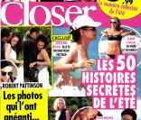 Le magazine  Closer  du samedi 4 août 2012