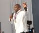 Teddy Riner, le 3 août 2012 au Club France après sa victoire exceptionnelle en finale des Jeux olympiques de Londres