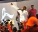 Teddy Riner, le 3 août 2012 au Club France après sa victoire exceptionnelle en finale des Jeux olympiques de Londres