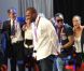 Teddy Riner, le 3 août 2012 au Club France après sa victoire exceptionnelle en finale des Jeux olympiques de Londres