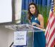 Eva Longoria préside le Summit for Women Vote 2012, à Miami le 4 août 2012