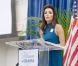 Eva Longoria préside le Summit for Women Vote 2012, à Miami le 4 août 2012