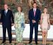 Le roi Juan Carlos Ier d'Espagne, entouré de sa femme la reine Sofia, de son fils le prince Felipe et de sa belle-fille la princesse Letizia, offrait le 8 août 2012 au palais de la Almudaina le traditionnel dîner pour les autorités des îles Baléares dans le cadre des vacances d'été de la famille royale à Palma de Majorque.