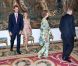 Le roi Juan Carlos Ier d'Espagne, entouré de sa femme la reine Sofia, de son fils le prince Felipe et de sa belle-fille la princesse Letizia, offrait le 8 août 2012 au palais de la Almudaina le traditionnel dîner pour les autorités des îles Baléares dans le cadre des vacances d'été de la famille royale à Palma de Majorque.