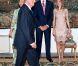 Le roi Juan Carlos Ier d'Espagne, entouré de sa femme la reine Sofia, de son fils le prince Felipe et de sa belle-fille la princesse Letizia, offrait le 8 août 2012 au palais de la Almudaina le traditionnel dîner pour les autorités des îles Baléares dans le cadre des vacances d'été de la famille royale à Palma de Majorque.