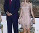 Le roi Juan Carlos Ier d'Espagne, entouré de sa femme la reine Sofia, de son fils le prince Felipe et de sa belle-fille la princesse Letizia, offrait le 8 août 2012 au palais de la Almudaina le traditionnel dîner pour les autorités des îles Baléares dans le cadre des vacances d'été de la famille royale à Palma de Majorque.