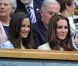 Kate et Pippa Middleton le 8 juillet 2012 à Wimbledon.