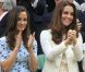 Kate et Pippa Middleton le 8 juillet 2012 à Wimbledon.