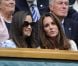 Kate et Pippa Middleton le 8 juillet 2012 à Wimbledon.