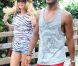 Doutzen Kroes à Miami avec son mari Sunnery James. Le 16 août 2012