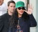 Rihanna, habillée d'un minishort et de bottines Chloë Sevigny pour Opening Ceremony et d'un pull Kenzo, une casquette de la même marque sur la tête, sort de son hôtel londonien. Le 28 août 2012.