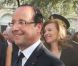 Bain de foule galvanisant pour l'arrivée de Valérie Trierweiler et François Hollande en Avignon, le 15 juillet 2012.
